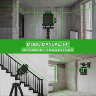 Nivel Láser 4D 16 Líneas Trípode Accesorios
