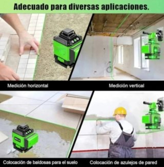 Nivel Láser 4D 16 Líneas Trípode Accesorios
