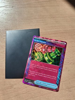 Carta Pokémon Sello Injusto (Entrenador)