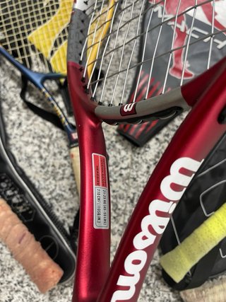 Lote 5 Raquetas de Tenis Dunlop, Babolat, Wilson