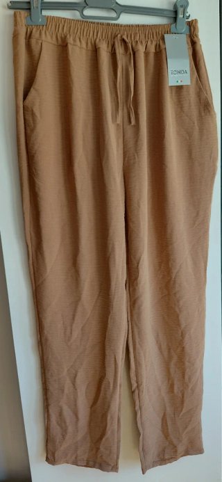 Pantalón Capri Tonda Marrón Talla Única