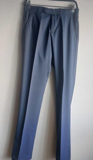 Pantalón de traje Caramelo Slim Fit azul