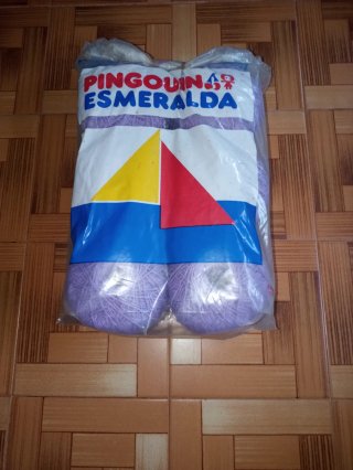 Lote 6 ovillos perle PINGOUIN Esmeralda col 6600