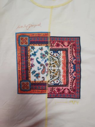Camiseta Desigual Talla XL Multicolor