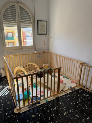 Parque Infantil de Madera con Puerta