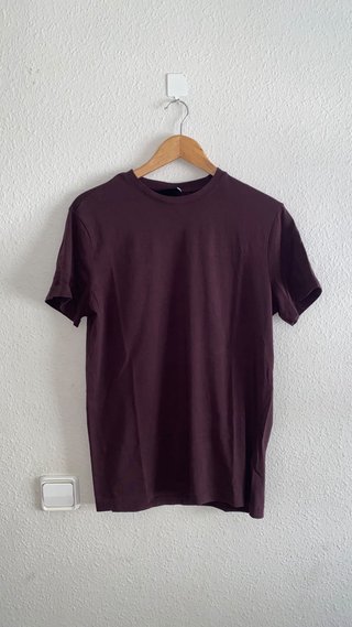 Camiseta H&M Slim Fit Morada Talla M