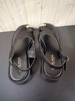 Sandalias Negras Alta Moda Talla 37