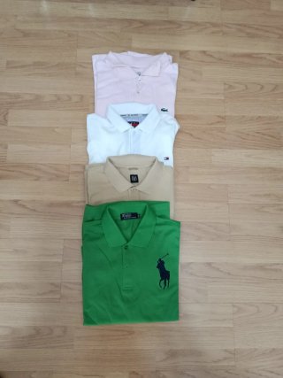 Lote de 4 Polos Caballero Talla XXL Lacoste, Tommy