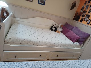 Cama Nido de Madera Blanca