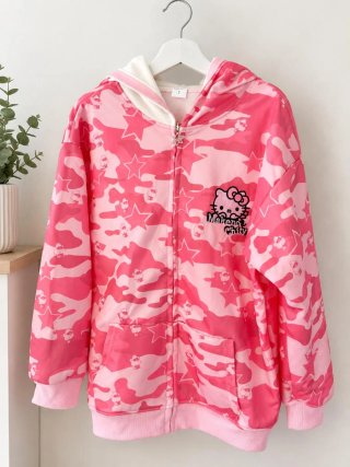 Sudadera Hello Kitty Rosa Estampada