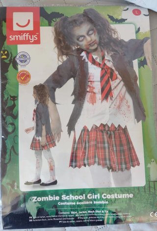 Disfraz Zombie School Girl Talla L