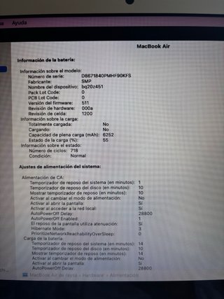 MacBook Air 2017 Plata 13”