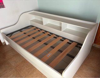 Cama nido 90x190 con estantería