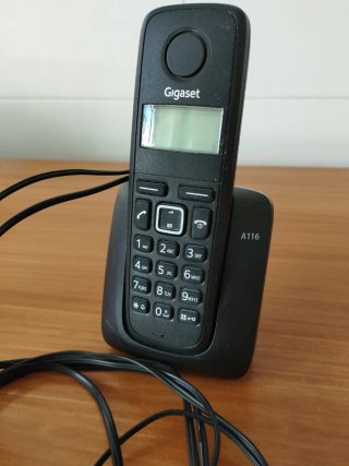 Teléfono fijo Gigaset A116 negro