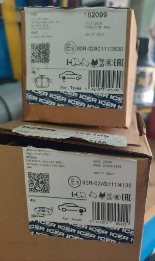Pastillas de freno ICER 182099/4135 Audi/Seat/Skod
