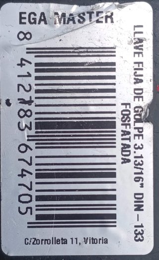 Llave fija de golpe EGA Master 3 13/16
