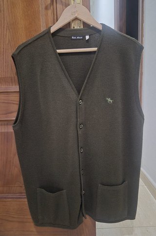 Chaleco de punto Roche Alarcón verde talla 58