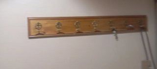 Percha de Pared Vintage de Madera