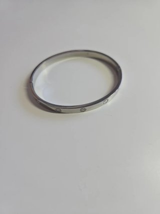 Pulsera tipo Cartier de plata