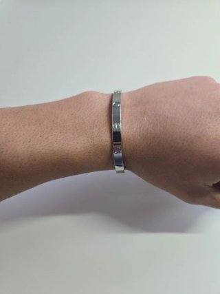 Pulsera tipo Cartier de plata
