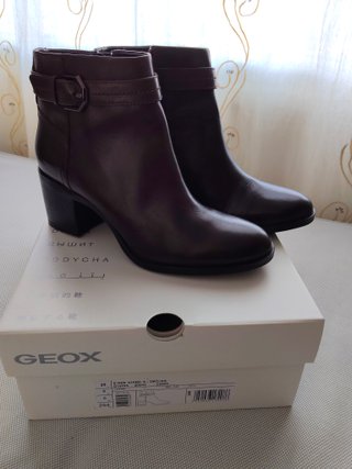 Botines Geox Piel Marrón Talla 39