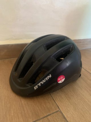 Casco B'TWIN Talla L Negro