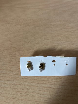 Pendientes Tous Oso Perla Dorados