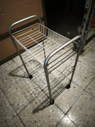 Carrito Auxiliar de Cocina Metálico