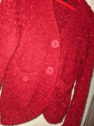 Chaqueta Roja Texturizada
