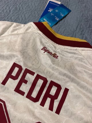 Camiseta España Blanca Pedri mundial