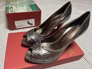 Zapatos de tacón Sara Navarro - Piel metalizada
