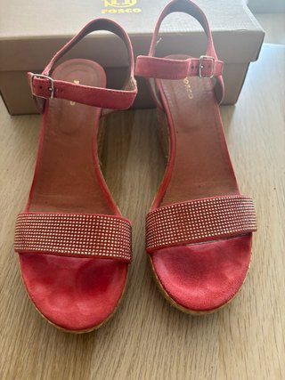 Sandalias Fosco Rosa Salmón Talla 41