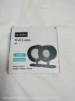 LAMPARA PARED RECARGABLE