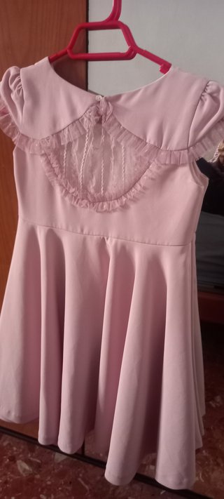 Vestido de fiesta rosa talla 12 años