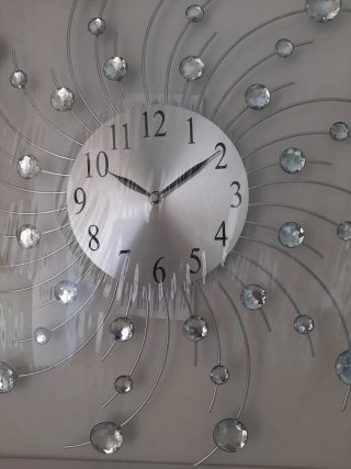 Reloj Decorativo Plateado