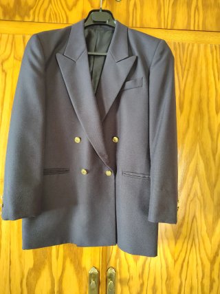 Chaqueta americana azul, para cadete.
