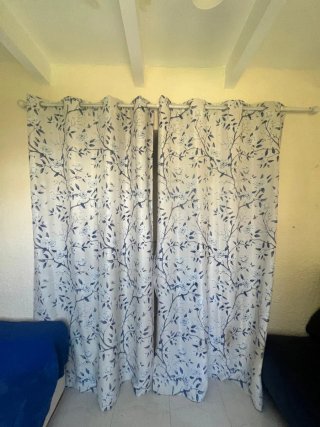 Cortinas con Estampado Floral