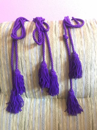 Cordones Morados para Cinturón Semana Santa