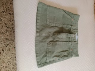 Falda vaquera verde