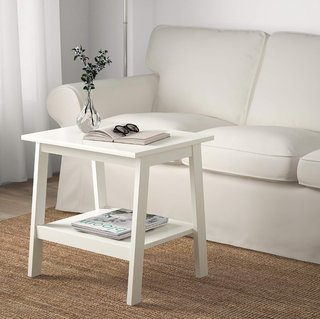 Mesa de madera blanca Ikea-Lunnarp