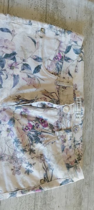 Pantalón Floral Elástico Talla 40