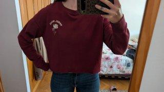 Sudadera Granate Bershka