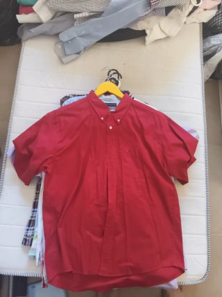 Camisa Tommy Hilfiger Roja Talla L