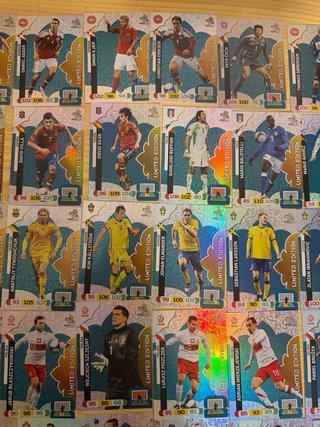 Lote 41 Cartas Euro Adrenalyn 2012 Limited