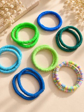 2 Conjunto de Pulseiras Coloridas