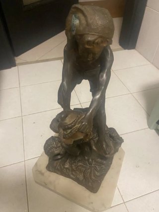 Giovane Pescatore con Polpo e Anfora