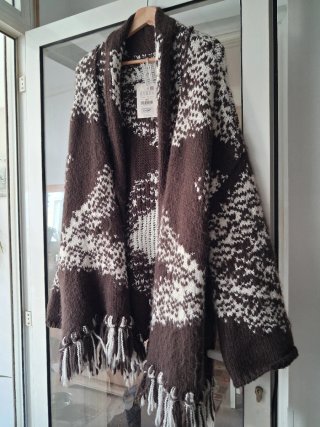 Chaqueta de lana abierta Zara