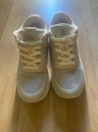 Zapatillas Running Beige y Rosa