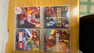 Lote 4 Juegos PS3: WWE 2K17, L.A. Noire, Lego Marv