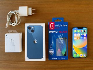 iPhone 13 128GB Azul + Cargador + Protector